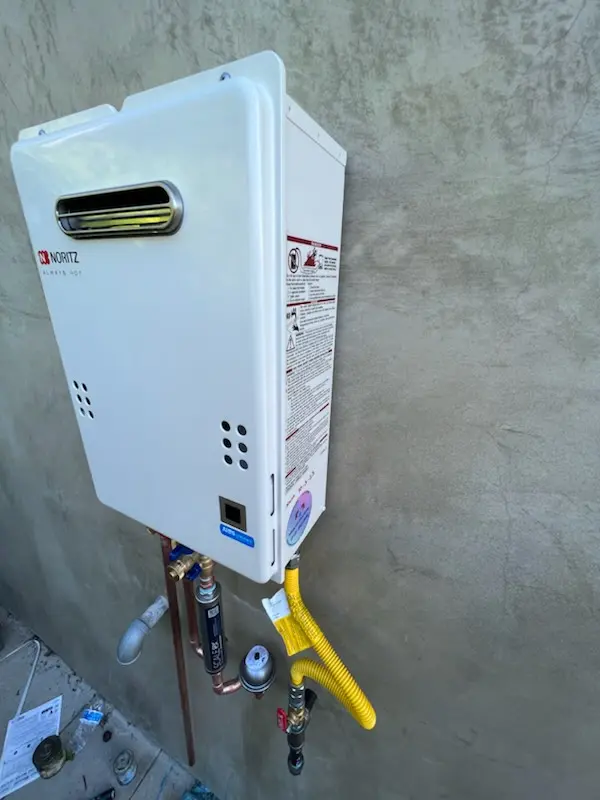 Tankless water heater installation for Cedar Land homes